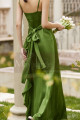 Robe long de cocktail vert demoiselle - Ref C2058 - 06