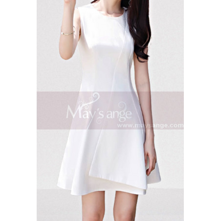 Petite robe blanche cocktail courte