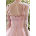 Robe de cocktail princesse courte rose - Ref C2061 - 04