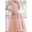 Robe de cocktail princesse courte rose - Ref C2061 - 05