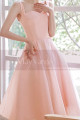 Robe de cocktail princesse courte rose - Ref C2061 - 05