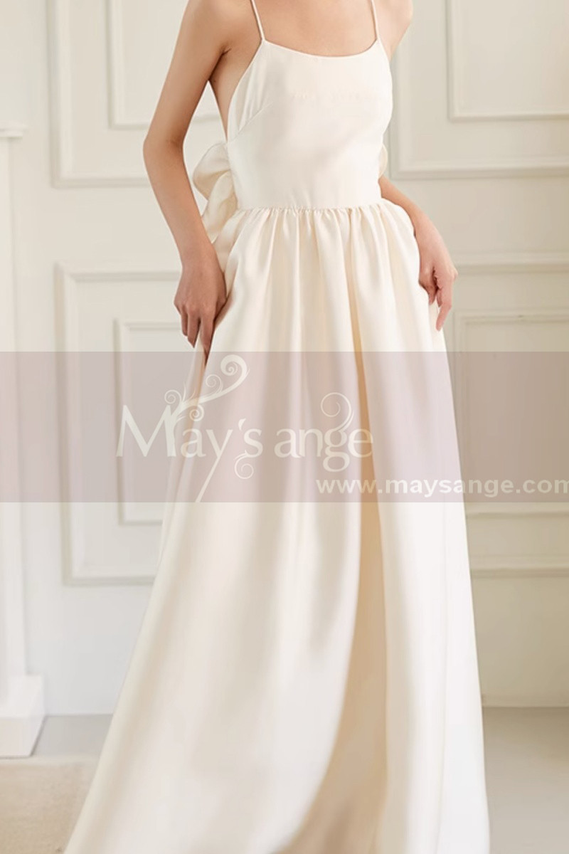 Robe De Cocktail Élégante - Sans Manches, Mi-Mollet, Pour Mariage, Soirée