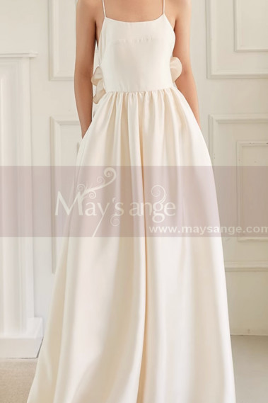 Robe de soirée mariage chic dos nu - L2080 #1