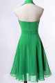 Robe cocktail courte vert pomme chic - Ref C2064 - 02