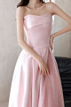 Long pink pearl dress in two materials - Ref L2083 - 04