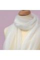 Thin white chiffon scarves for womens - Ref ETOLE01 - 02
