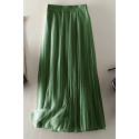 Jupe plisse tulle rouge vert - Ref ju157 - 02