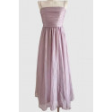 Chic long lilac dress in light chiffon - Ref L2085 - 02