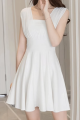 Robe cocktail blanche courte - Ref C2066 - 04