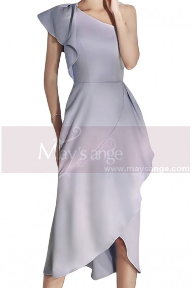 copy of strapless evening dress short pink purple C309 - C2070 #1