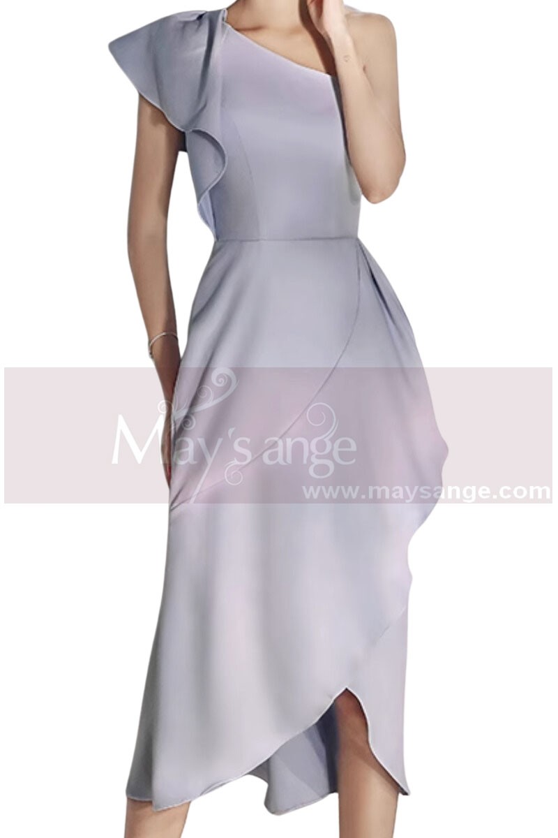 copy of strapless evening dress short pink purple C309 - Ref C2070 - 01