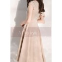 Robe de cocktail beige chic - Ref C2073 - 02