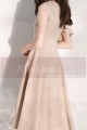 Robe de cocktail beige chic - Ref C2073 - 02