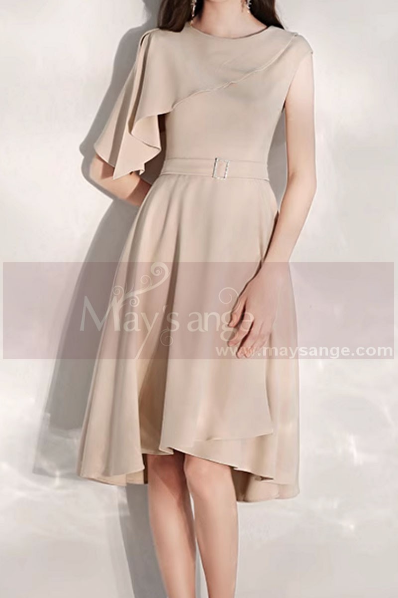 copy of strapless evening dress short pink purple C309 - Ref C2073 - 01