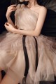 copy of Powder pink evening dress in elegant tulle with a small train - Ref L2090 - 05