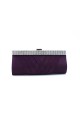 Purple evening pouch with rhinestone - Ref SAC252 - 02