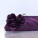 Womens evening clutch bag with Flowers - Ref SAC270 - 02