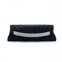 Black rhinestone vintage clutch bags - Ref SAC273 - 02