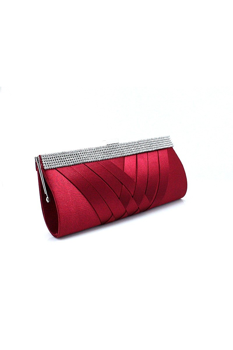 Pochette de soirée rouge discrète - Ref SAC281 - 01 Pochette de soirée rouge discrète - Ref SAC281 - 01