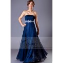 Long Formal Dress Pleated Strapless Bodice - Ref L048 - 02