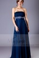 Long Formal Dress Pleated Strapless Bodice - Ref L048 - 03