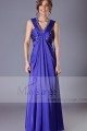 Evening dress Purple in satin with beautiful glitter - Ref L142 - 03