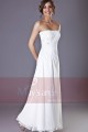 Robe de soirée chic blanche bustier Classe et Simplicité - Ref L046 - 02