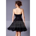 Strapless Black Chiffon Party Dress - Ref C197 - 03