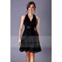 Short A-Line Black Party Dress - Ref C078 - 02
