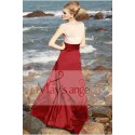 Formal evening dress Chic Madam red and white - Ref L041 - 03