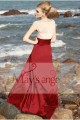 Formal evening dress Chic Madam red and white - Ref L041 - 03