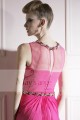 Sleeveless Fuschia Pink Dress For Women Beautiful Stone Belt - Ref L234 - 03