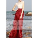 Formal evening dress Chic Madam red and white - Ref L041 - 04