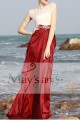 Formal evening dress Chic Madam red and white - Ref L041 - 04