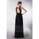 Robe de soirée noire dos nu Nougatine - Ref L191 - 03