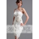 Short White Lace Cocktail Party Dress - Ref C010 - 02