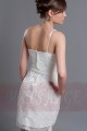 Short White Lace Cocktail Party Dress - Ref C010 - 04