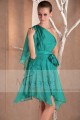 One-Shoulder Party Dress With Asymmetrical skirt - Ref C228 - 03