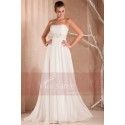 Bustier Long White Formal Gowns With A Rhinestone Belt - Ref L153 - 05
