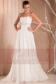 Bustier Long White Formal Gowns With A Rhinestone Belt - Ref L153 - 05