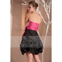 Pink And Black Taffeta Short Ball Gown - Ref C230 - 03