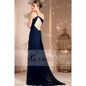 Blue Bridesmaid Dress With Side Slit - Ref L009 - 02