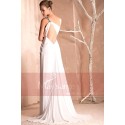 Beauty robe de soirée blanche longue échancrée - Ref L008 - 03