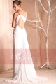 Open Back White Cocktail Dress With Glitter Strap - Ref L008 - 03