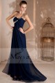 Blue Bridesmaid Dress With Side Slit - Ref L009 - 04