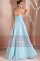 Blue Strapless High-Low Prom Dress With Glitter Sweetheart Bodice - Ref C235 - 02