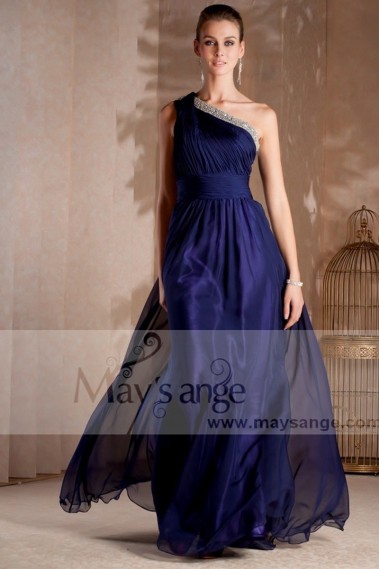 Robe de soirée bleu Égyptien longue et élégante - L244 #1