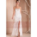 Robe longue Victoire  blanche en mousseline - Ref L245 - 02