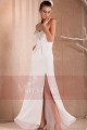 Robe longue Victoire  blanche en mousseline - Ref L245 - 04