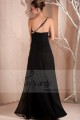 Graceful evening dress with one golden strass strap - Ref L247 - 03